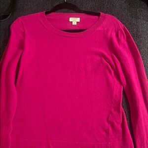 J. Crew Fuchsia Knit Top